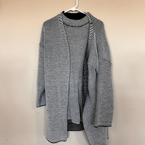 SHEIN Monochrome Knit Cardigan & Dress - Picture 1 of 4